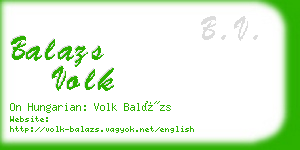 balazs volk business card